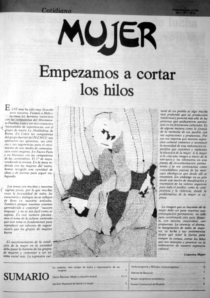 Cotidiano Mujer 1986; año 1, no. 8 Cotidiano Mujer
